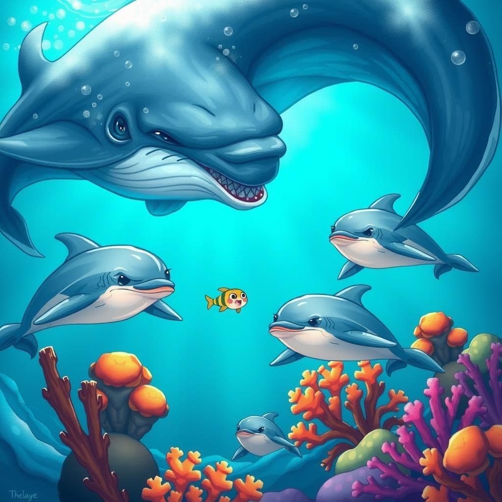 Ang Dolphins, ang Whales, at ang Sprat.