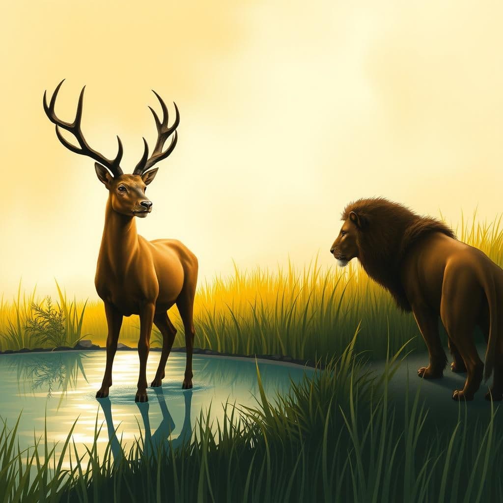 The Stag at the Pool