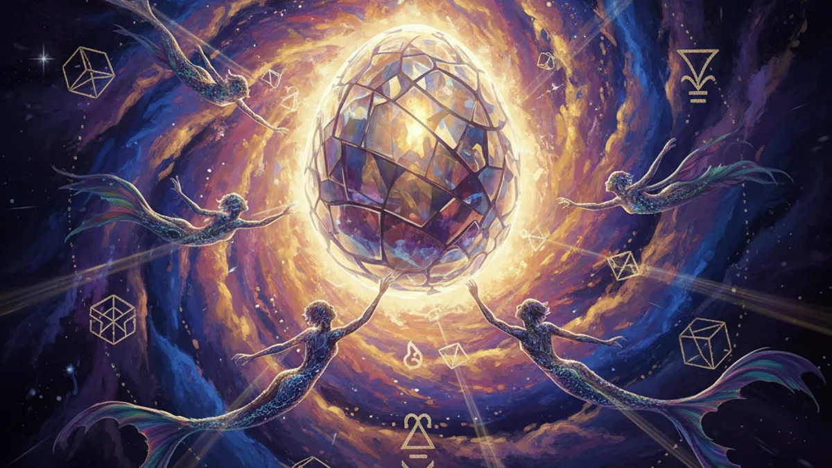 Amma Creates the World - Dogon Tales story illustration from African Mythology