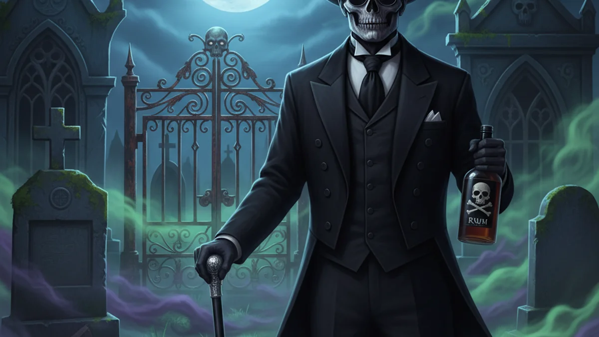 Baron Samedi - Haitian Folklore story illustration from African Diaspora