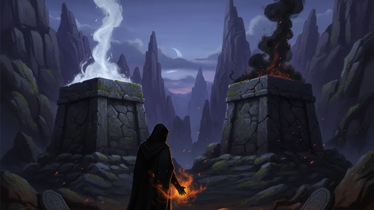 Cain and Abel - Tales from the Torah story illustration from Jewish Folklore