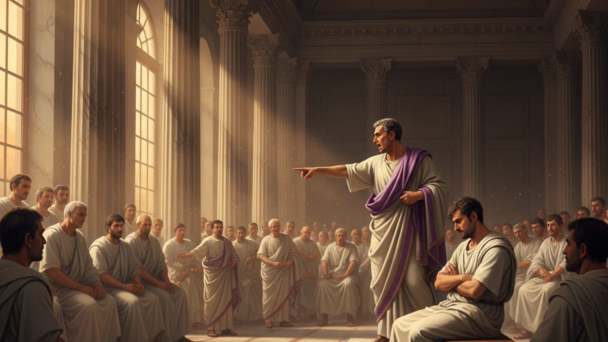 Cicero's Orations - Roman Statesmen story illustration from Ancient Legends