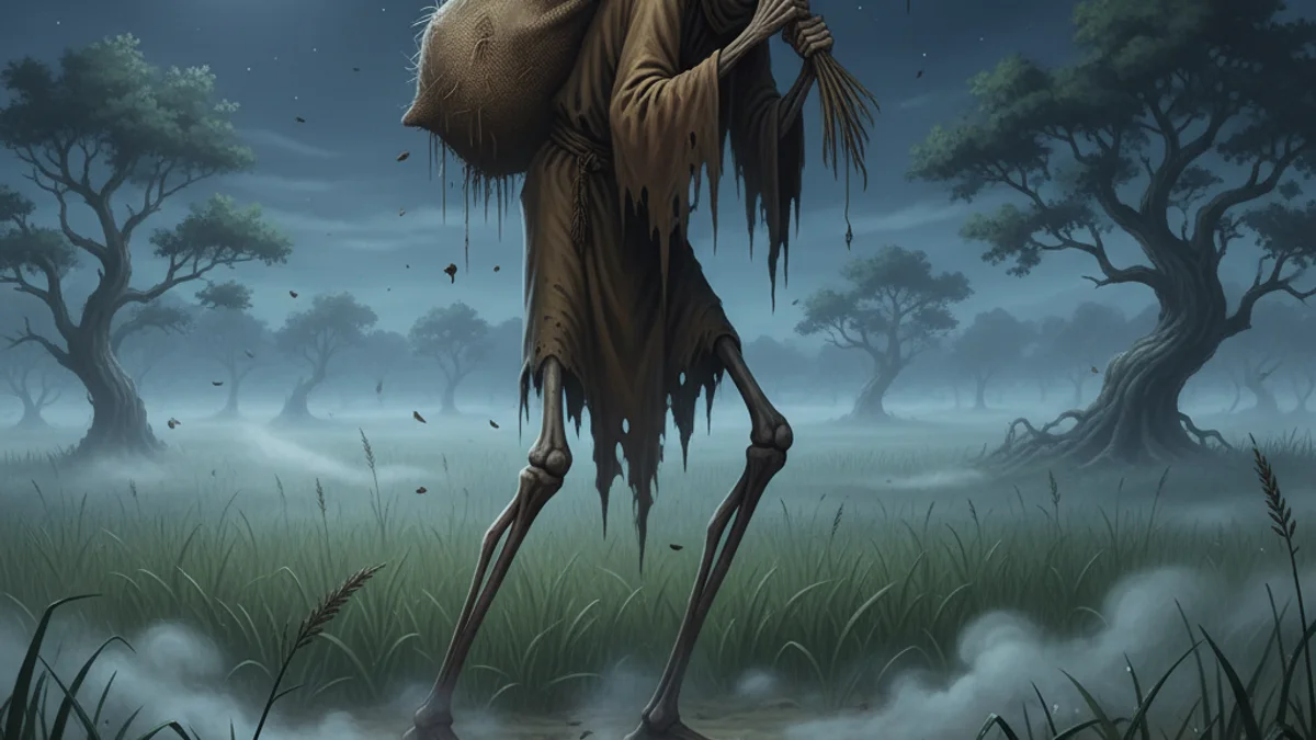 El Silbon the Whistler - Ghost Stories story illustration from Latin American Folklore