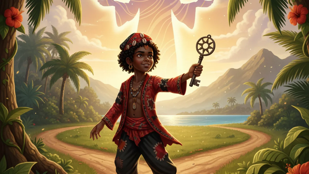 Illustration for Elegua Opens the Way - a cuban folklore African Diaspora story with moral lessons