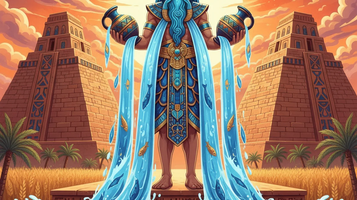 Enki and the World Order - Sumerian Gods story illustration from Mesopotamian Mythology