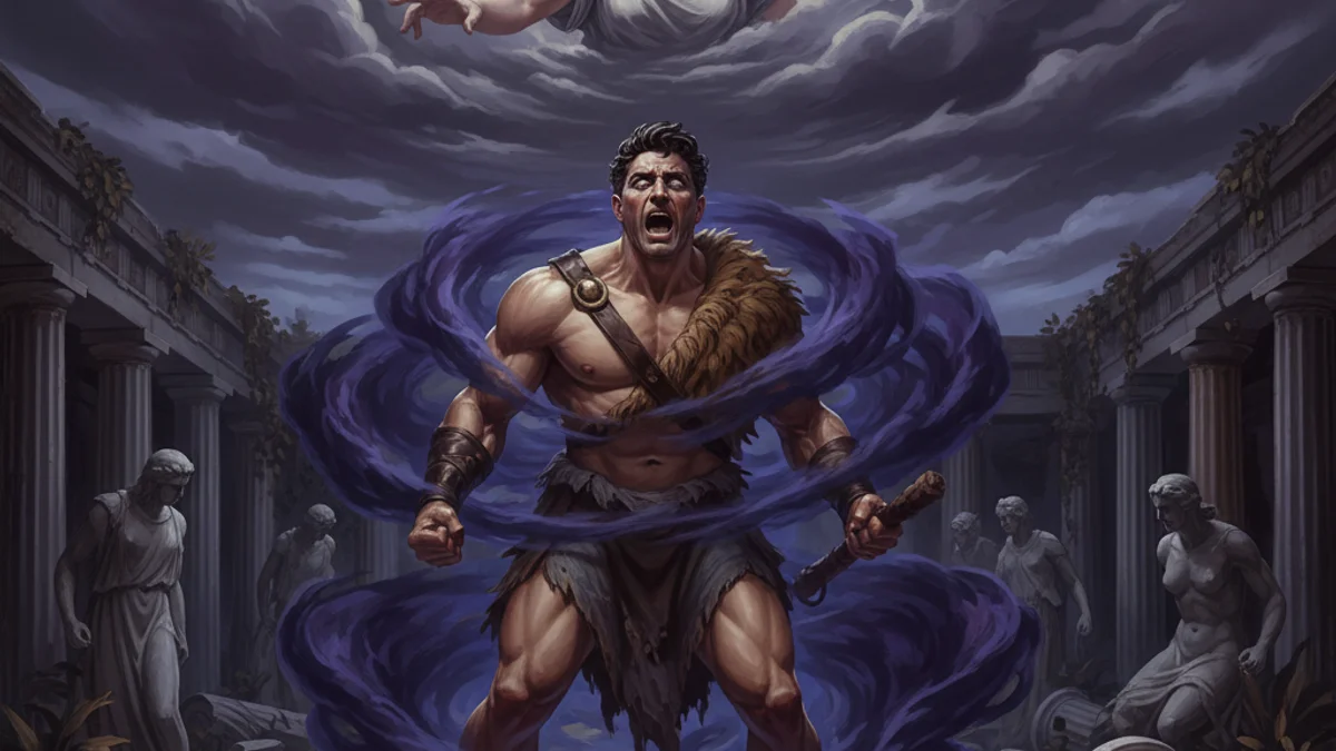 Illustration for Hera's Revenge on Heracles - a olympian gods Greek Myths story with moral lessons