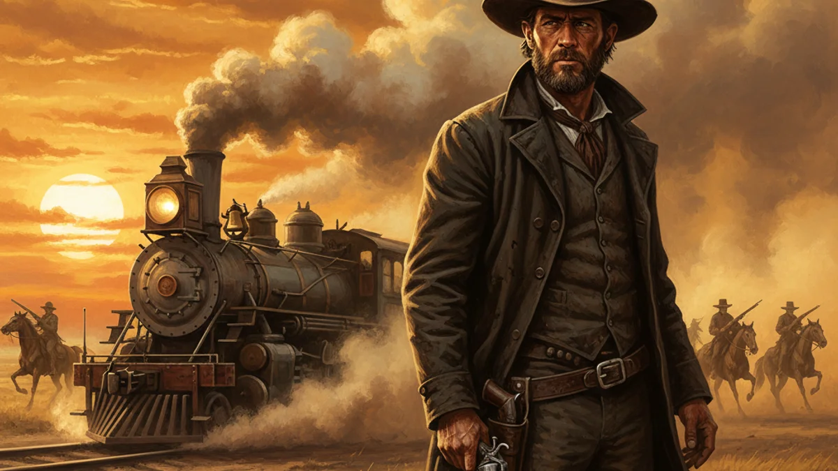 Jesse James - American Outlaws story illustration from Legendary Outlaws