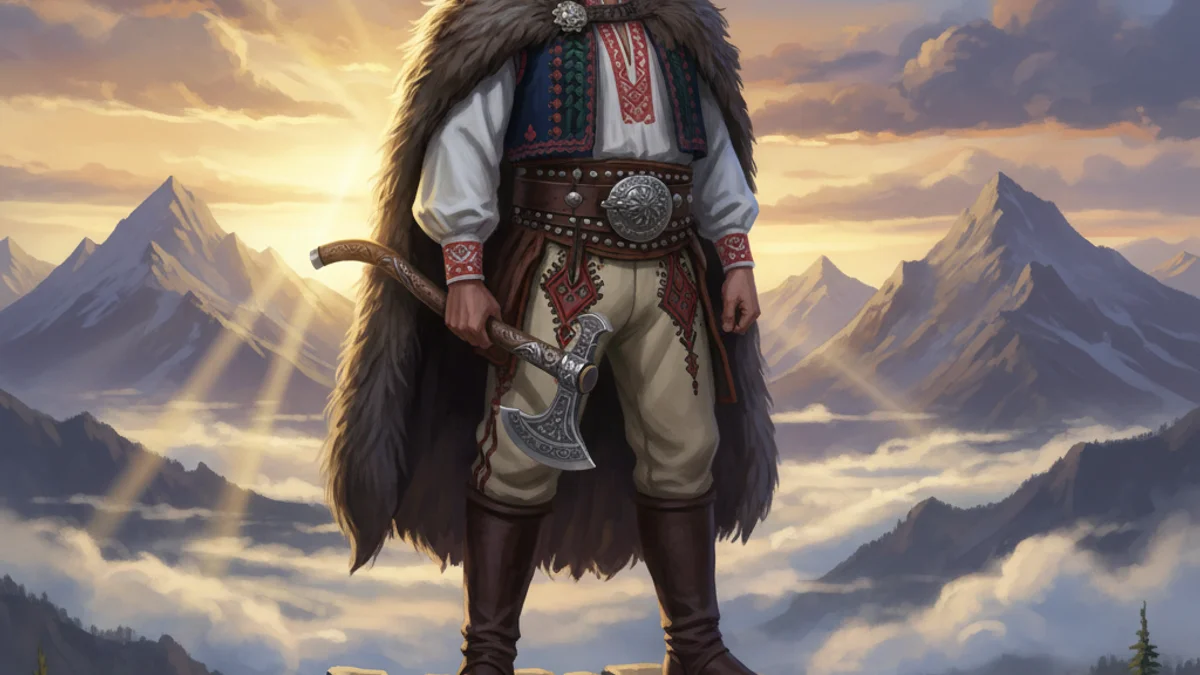 Juraj Janosik the Slovak Robin Hood - European Outlaws story illustration from Legendary Outlaws