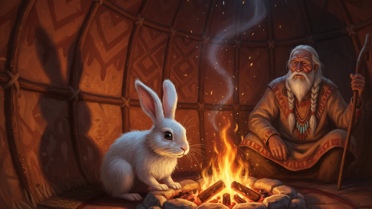 Manabozho Tales - Additional Tribes story illustration from Native American Legends