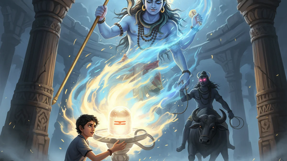 Markandeya Conquers Death - Additional Stories story illustration from Hindu Epics