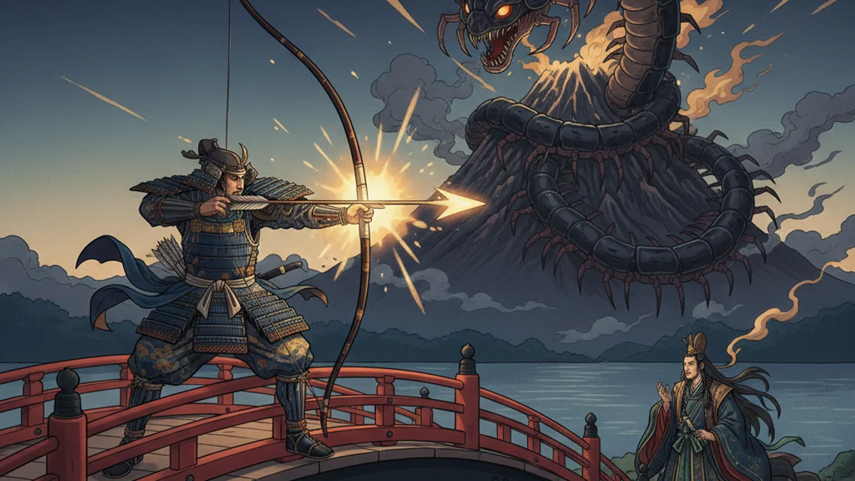 My Lord Bag of Rice - Classic Folktales story illustration from Japanese Folklore