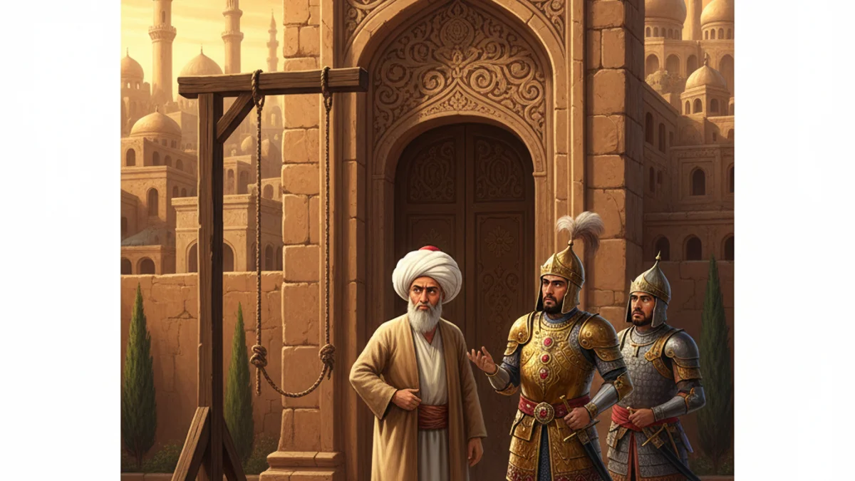 Nasrudin and the King - Mulla Nasrudin Tales story illustration from Sufi Parables