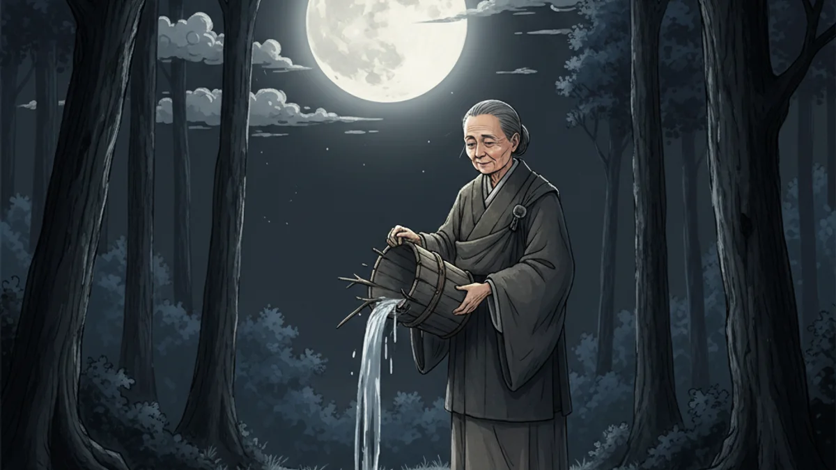 Illustration for No Water No Moon - a zen stories Zen Stories story with moral lessons