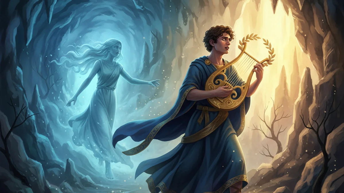 Orpheus in the Underworld - Underworld Journeys story illustration from Cross-Cultural Themes