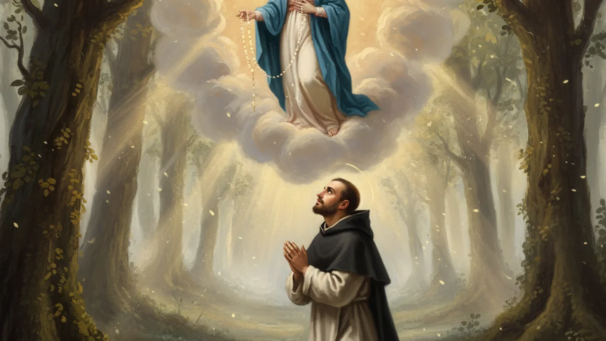 Saint Dominic and the Rosary