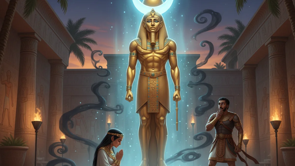 Illustration for The Bentresh Stela - a additional tales Egyptian Mythology story with moral lessons