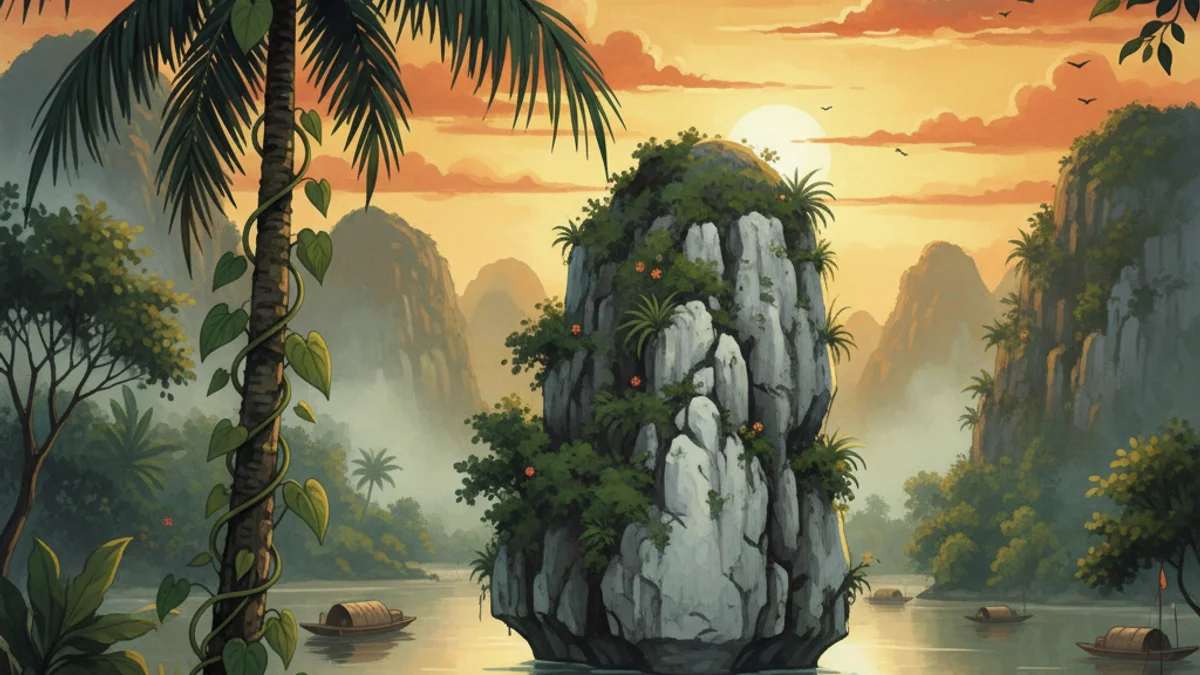 The Betel and Areca Nut - Classic Tales story illustration from Vietnamese Folklore