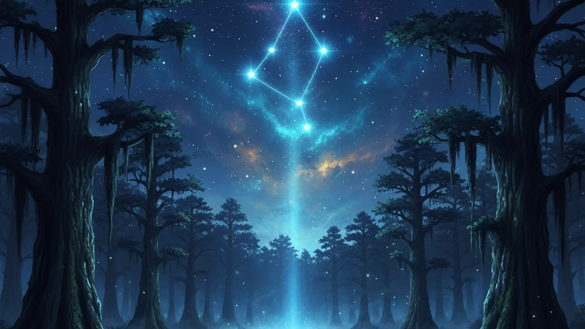 The Big Dipper and the Drinking Gourd - Constellation Myths story illustration from Cross-Cultural Themes