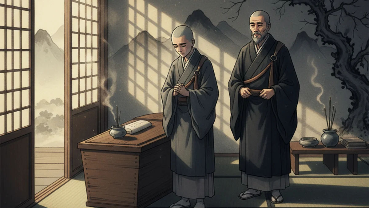 The Dead Man's Answer - Zen Stories story illustration from Zen Stories