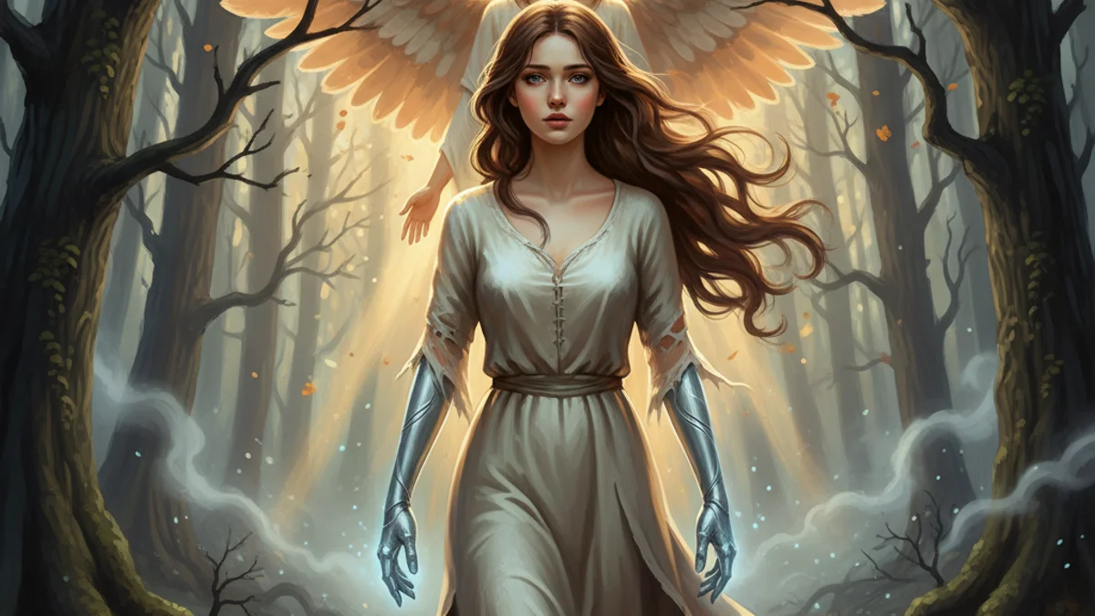 The Girl Without Hands - Brothers Grimm Stories story illustration from European Folklore