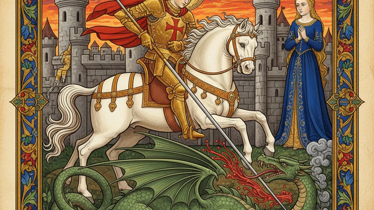 The Golden Legend - Religious Tales story illustration from Medieval Tales