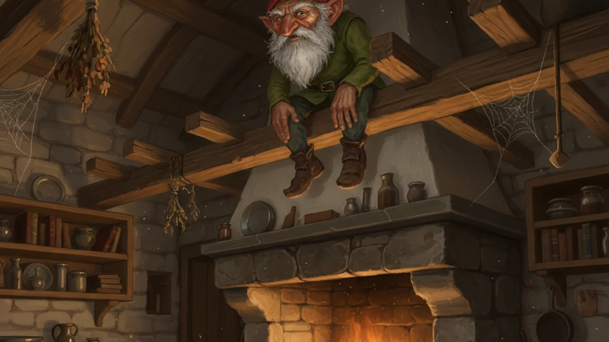 Illustration for The Kobold - a regional legends German Folklore story with moral lessons