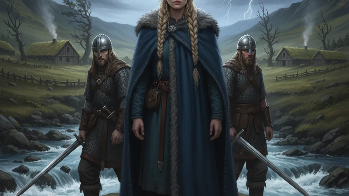 The Laxdaela Saga - Additional Sagas story illustration from Norse Sagas