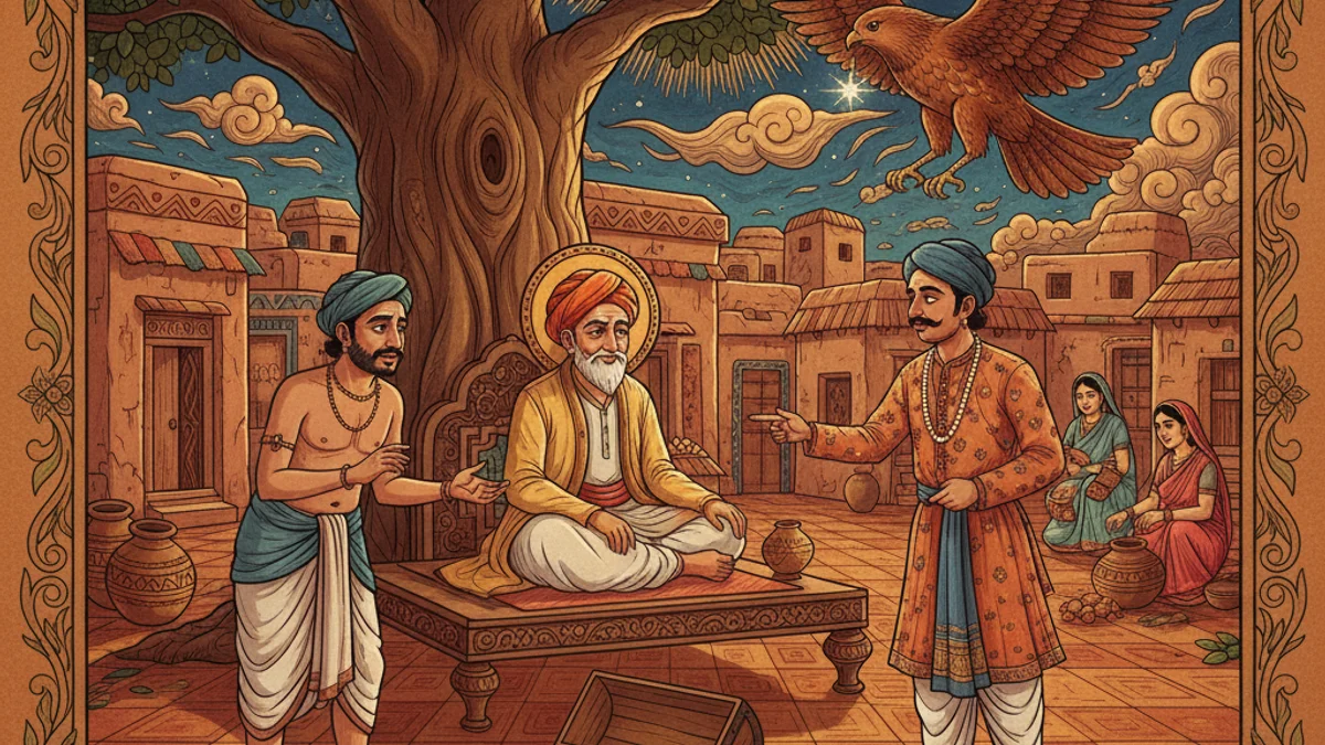 The Mice That Ate Iron - Animal Stories with Life Lessons story illustration from Panchatantra