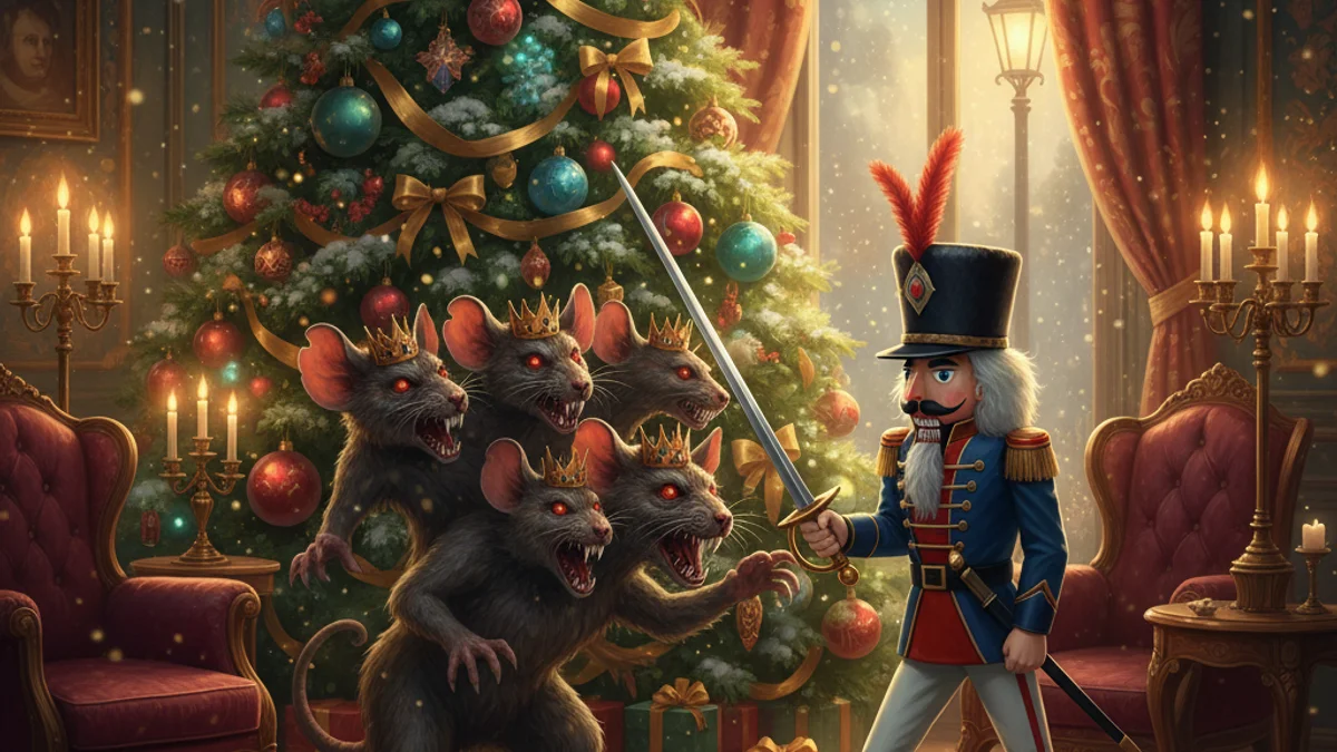 The Nutcracker Prince - Winter Tales story illustration from Christmas and Winter Folklore