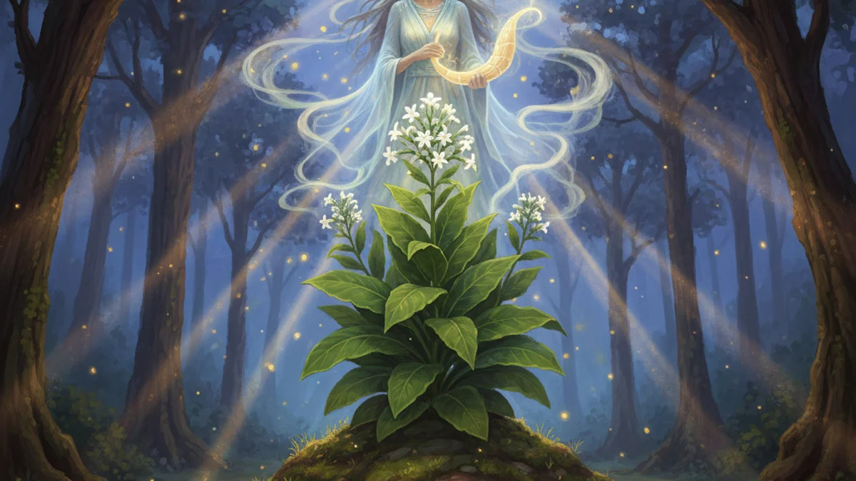 The Origin of Tobacco - Additional Tribes story illustration from Native American Legends