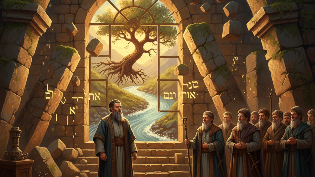 The Oven of Akhnai - Talmudic Stories story illustration from Jewish Folklore