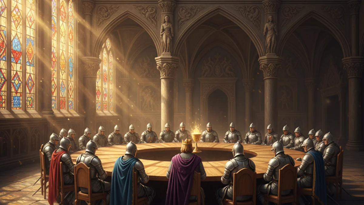 The Round Table - Stories of King Arthur story illustration from Arthurian Legends