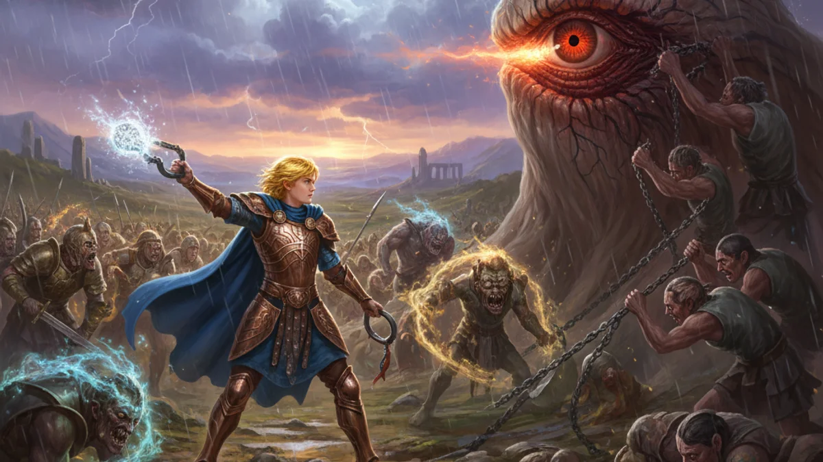 Illustration for The Second Battle of Mag Tuired - a famous legends Celtic Myths story with moral lessons