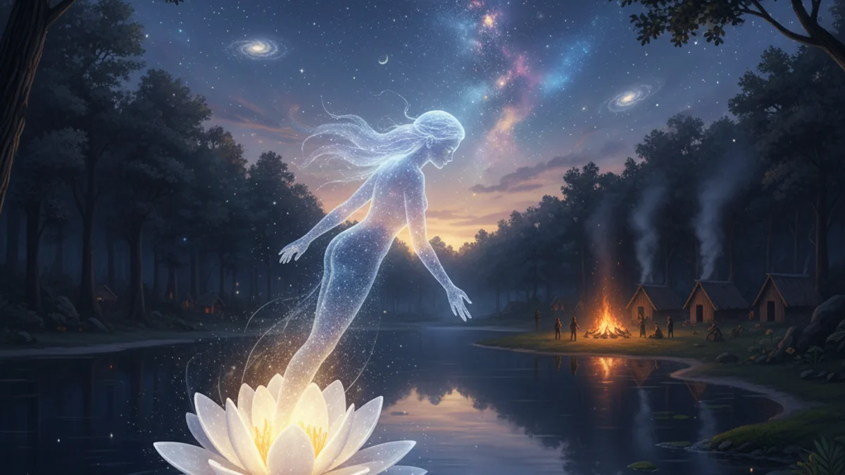 The Star Maiden - Additional Tribes story illustration from Native American Legends