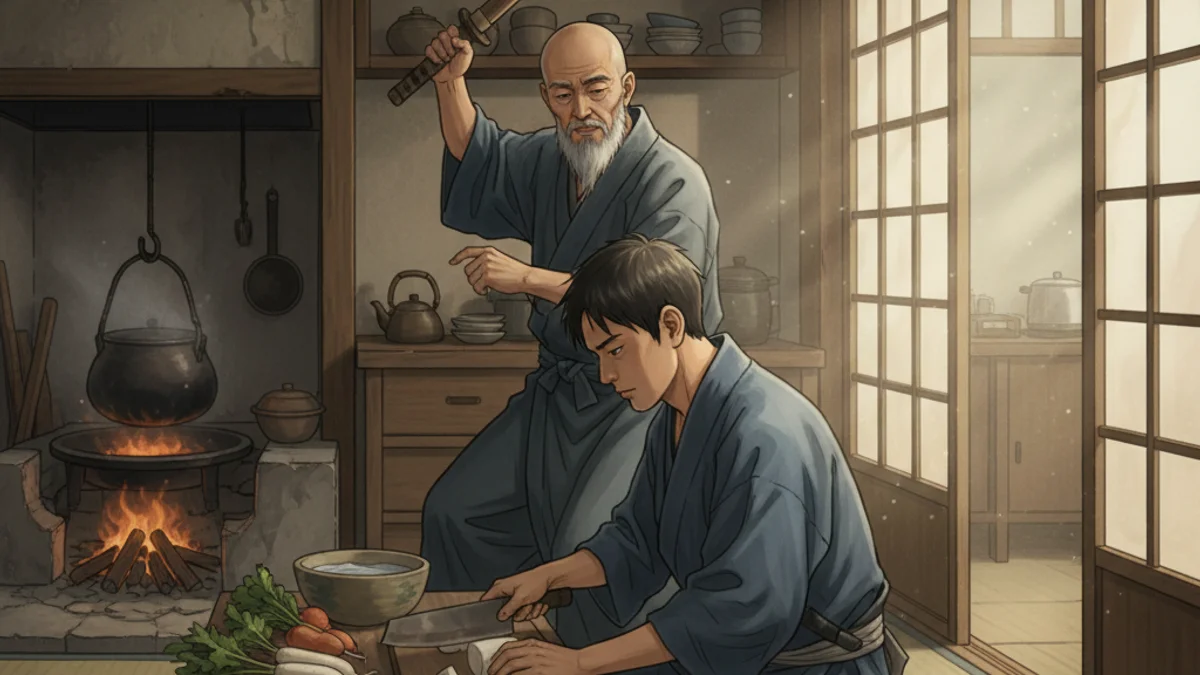 The Taste of Banzo's Sword - Zen Stories story illustration from Zen Stories