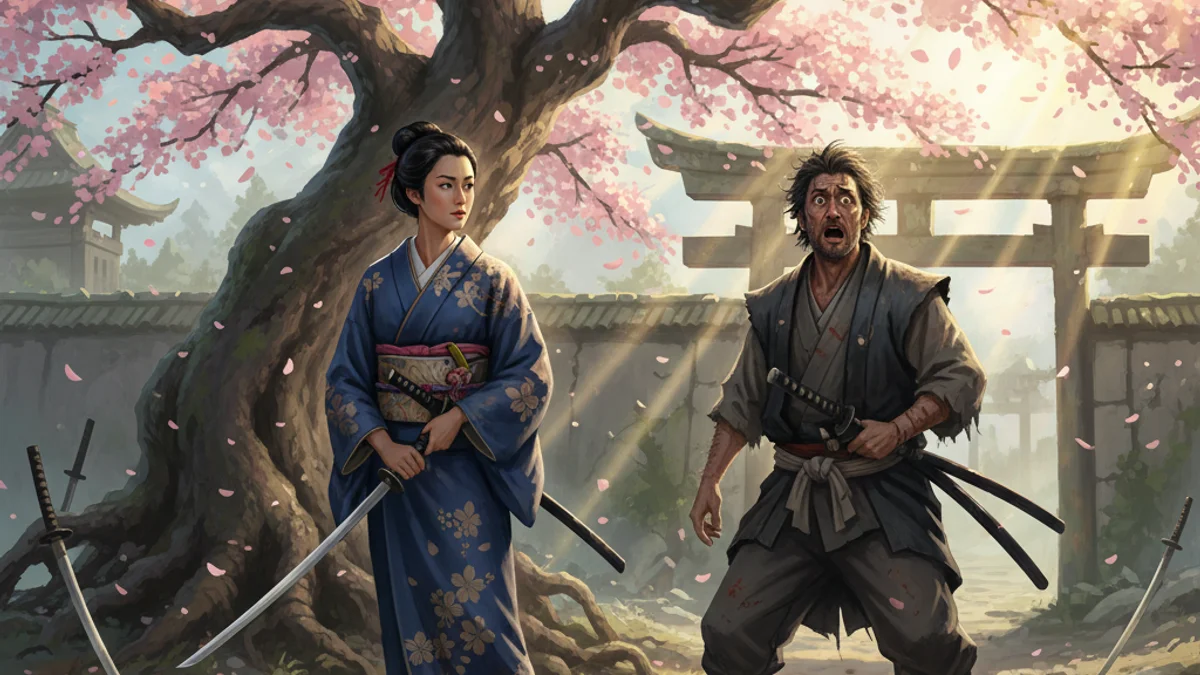 The Way of the Warrior - Tales of Bushido story illustration from Japanese Samurai Legends