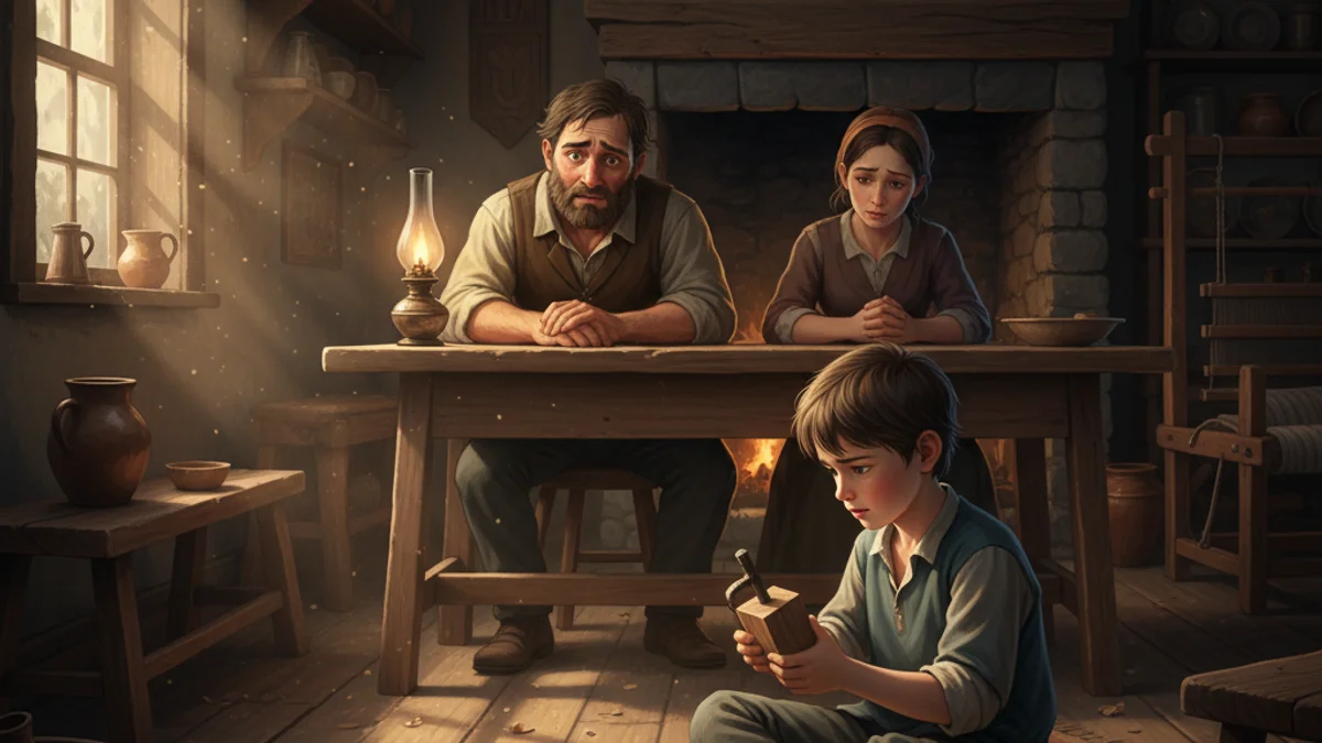 The Wooden Bowl - Teaching Stories story illustration from World Wisdom Tales