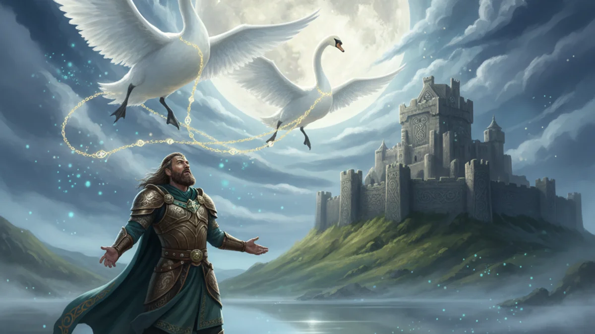 The Wooing of Etain - Mythological Cycle story illustration from Irish Legendary Cycles