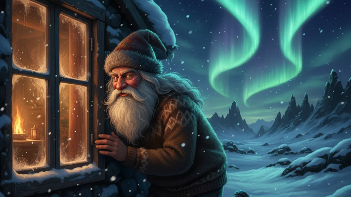The Yule Lads of Iceland - Winter Tales story illustration from Christmas and Winter Folklore