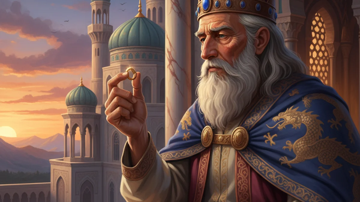 This Too Shall Pass - Teaching Stories story illustration from World Wisdom Tales