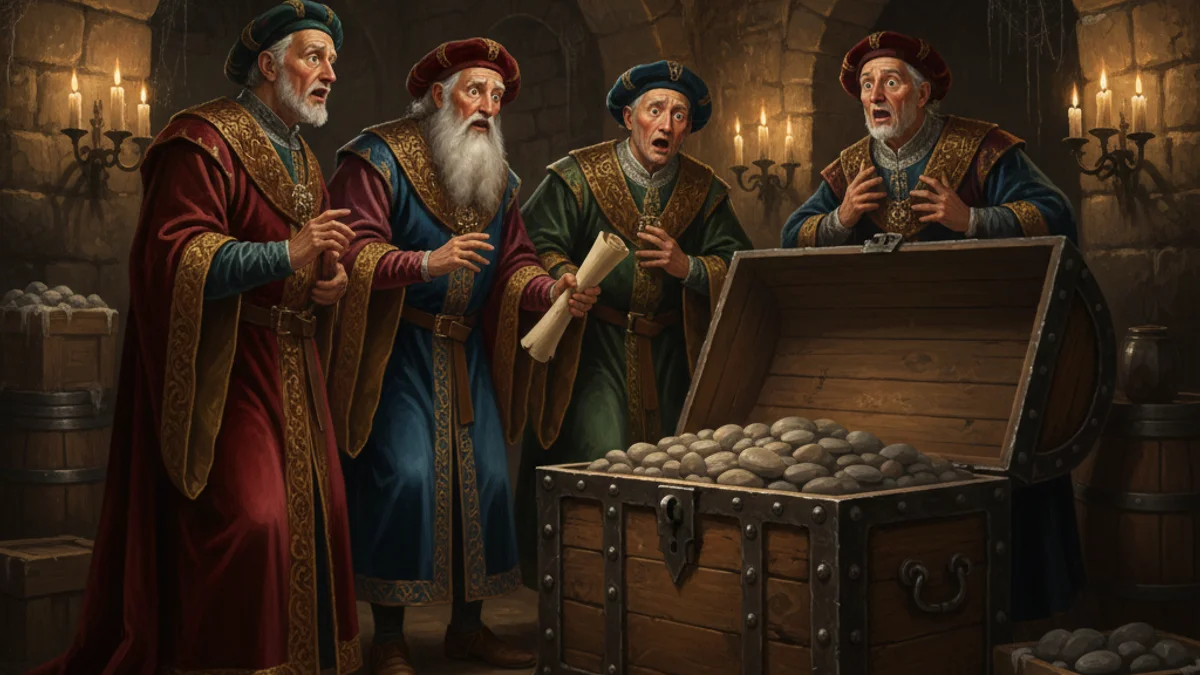 Till's Final Jest - Till Eulenspiegel story illustration from Trickster Tales