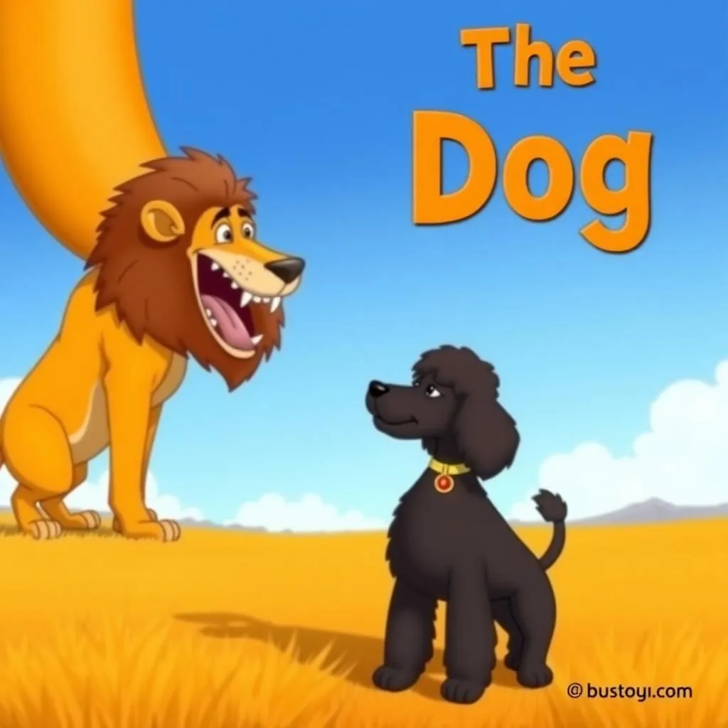 الكلب الكل - Aesop's Fable illustration about الهوية الذاتية، الكرامة، الإدراك