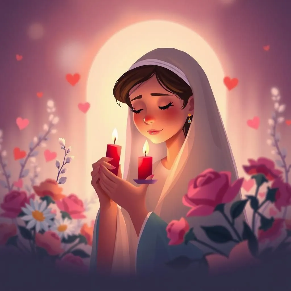 The Crimson Candle - Aesop's Fable illustration featuring Man and  Woman