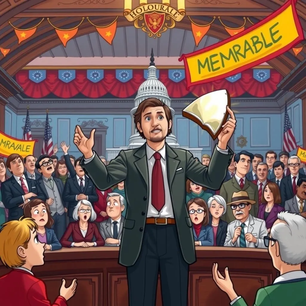 Ang Kagalang-galang na Miyembro - Aesop's Fable illustration featuring Kasapi ng Lehislatura and  Mga Nasasakupan