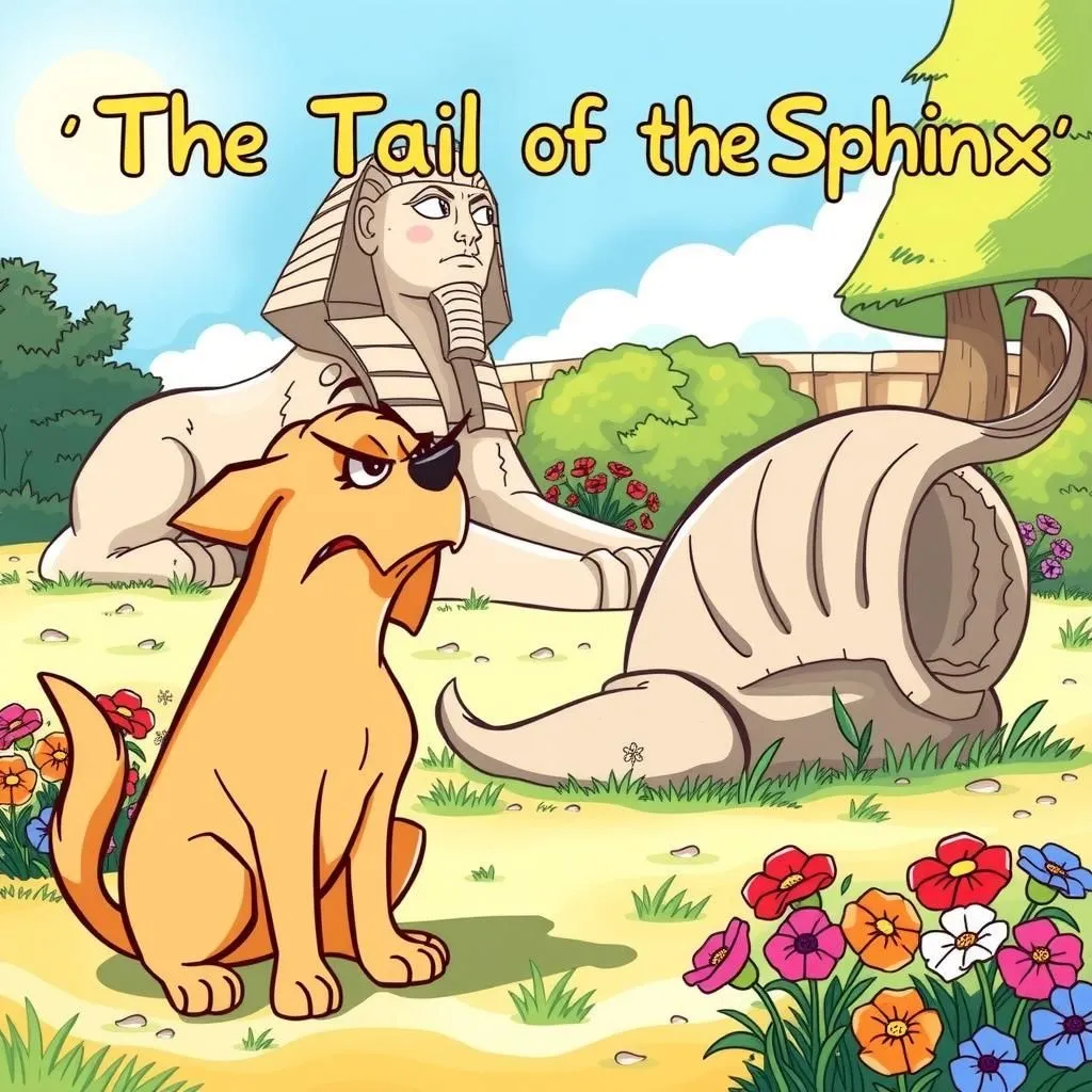 La Coda della Sfinge. - Aesop's Fable illustration featuring Cane and  Coda