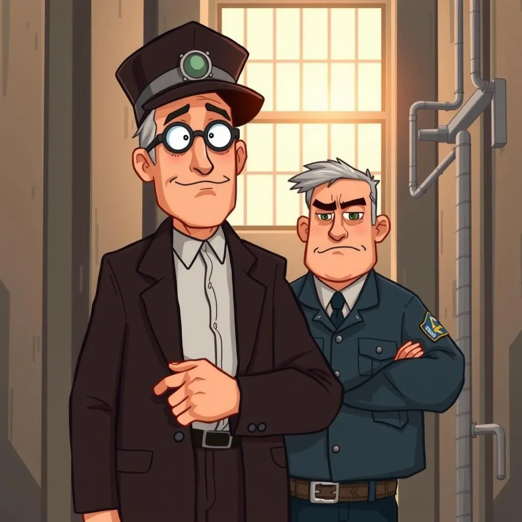 Ang Maingat na Tagapangasiwa. - Aesop's Fable illustration about responsibilidad, pag-iingat, seguridad